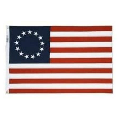 PERFECTPATIO Nylon Glo Betsy Ross Dyed Flag 3 x 5 ft. PE3318491